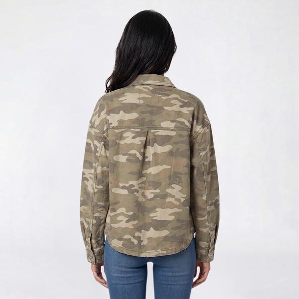 Juniors Wallflower Camo Denim Jacket alternate view